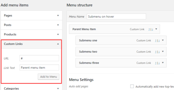 Menu – Enfold Documentation