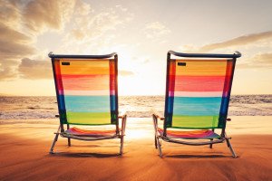 Hawaiian Vacation Sunset Concept