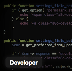 WordPress Developer plugin