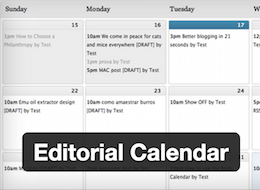 Editorial Calendar WordPress plugin