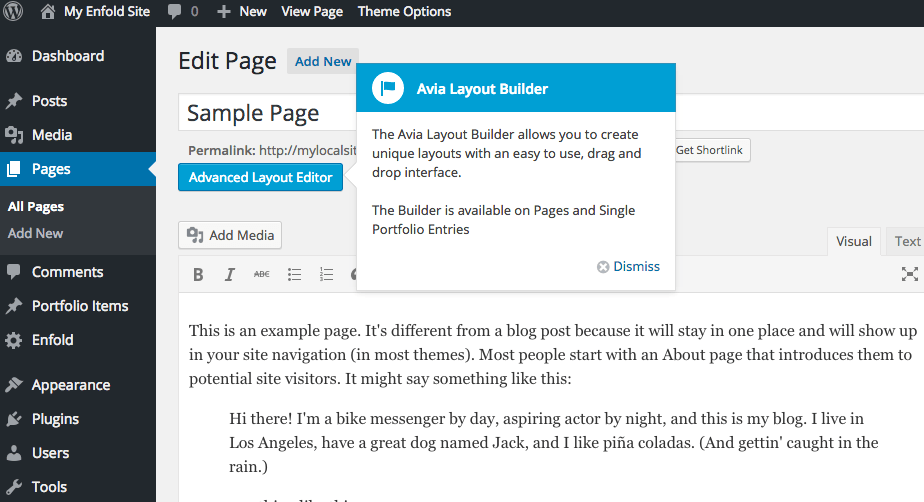 Layout builder